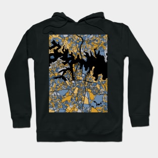 Sydney Map Pattern in Blue & Gold Hoodie